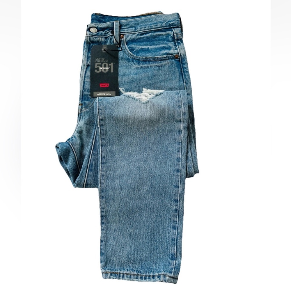 Levi's Women's Premium 501 High Rise Skinny Jeans Size: 32 x 30
